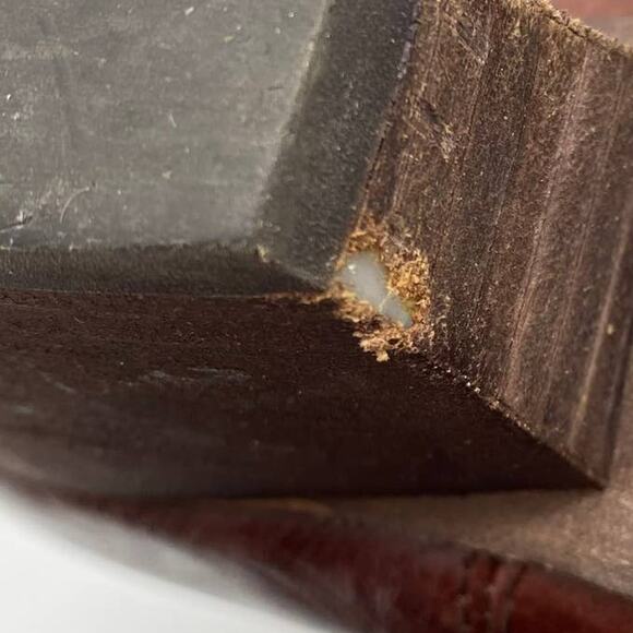 Frye Reina Cognac Leather Western Ankle Booties Brown Heel Scuffing Size 6.5M - Picture 12 of 12